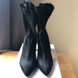 Black ego official ankle boots
